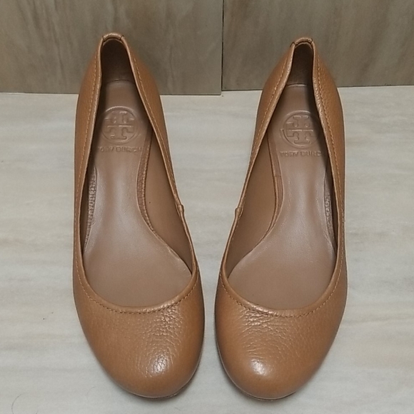 Tory Burch Shoes - Tory Burch Annelise Mid Wedge Pebbled Leather 6